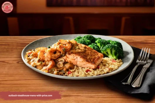 Outback Toowoomba Salmon Served On Table