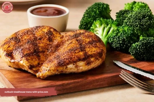 Outback Grilled Chicken on the Barbie served on table