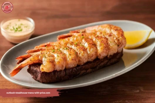 grilled shrimp on the barbie menu on table