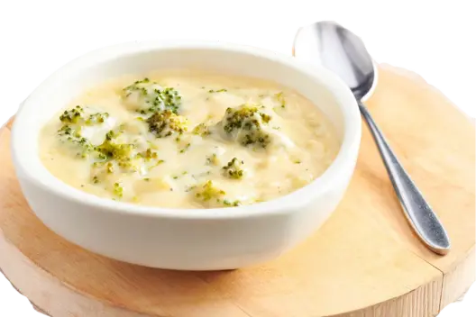 Broccoli and Cheese in bowl