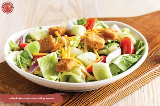 Outack House Side Salad Served